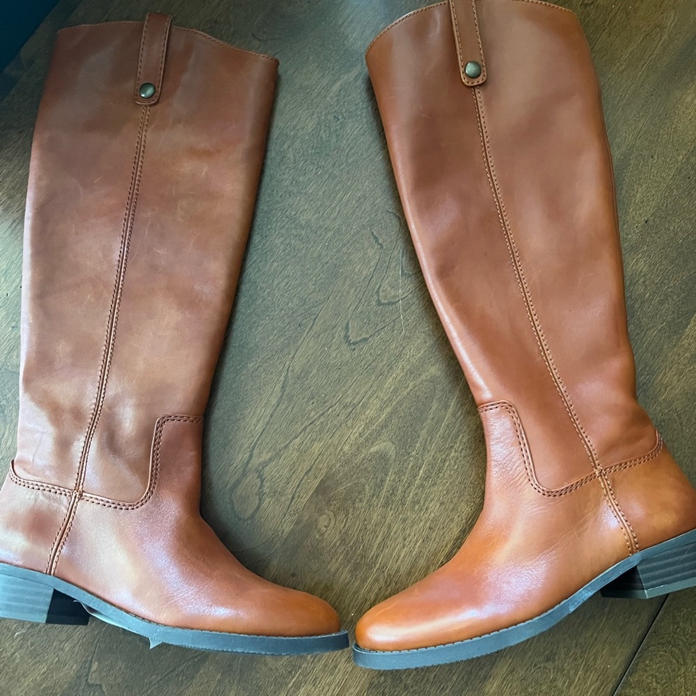 INC Fawne Leather Riding Boots - Picture 2 of 8